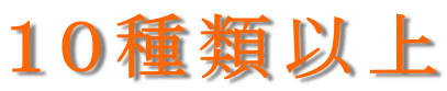 10種類以上